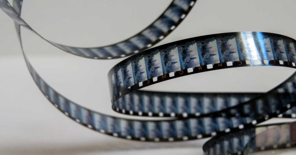 picture of film from a projector